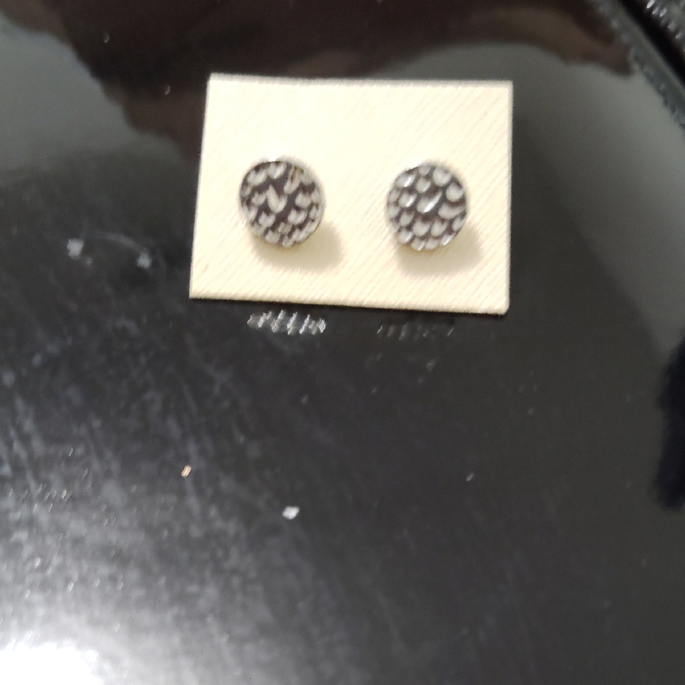 Source Unknown Silver Stud Earrings